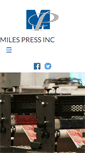 Mobile Screenshot of milespress.us