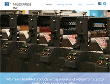 Tablet Screenshot of milespress.us